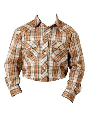 Camisa Roper Western Niños L/S Cuadros Caqui Bosque 01-030-0101-0582 BR Foto 1 de 2