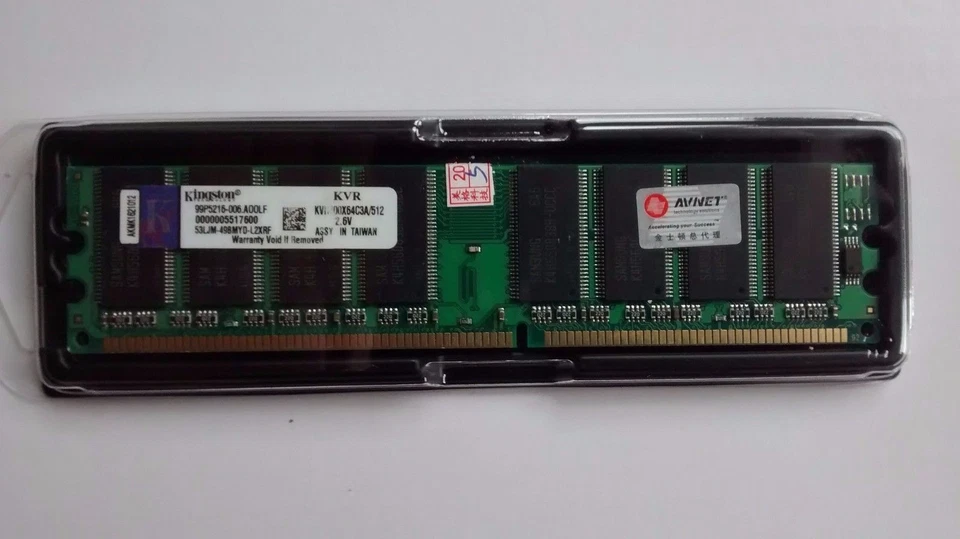 Kingston KVR400X64C3A/512 DDR 512Mb PC-3200 RAM DRAM Memory - Image 1 of 1