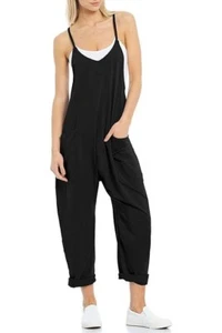 Trendy Queen Women's Sleeveless Overall Jumpsuit Romper - Black - Medium - Picture 1 of 1