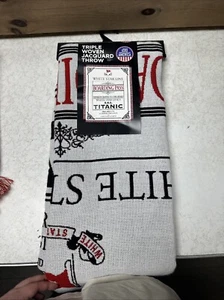White Star Line Titanic Authentic Replica Third Class Throw Blanket New - Picture 1 of 3