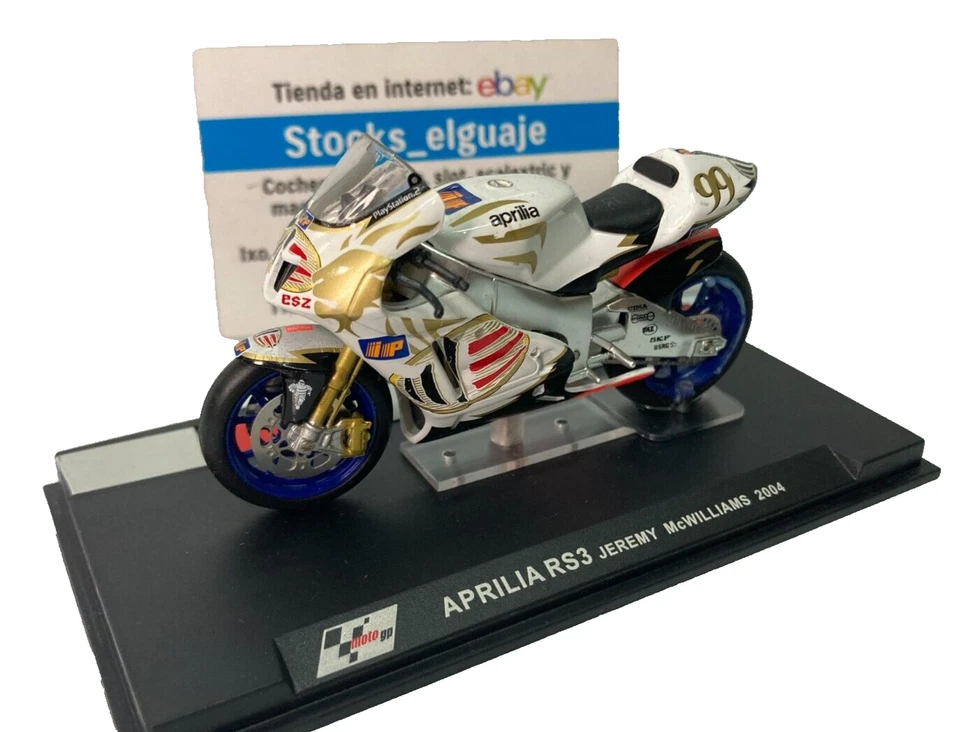 IXO ALTAYA 1/24 APRILIA RS3 JEREMY  McWILLIAMS 2004 STOCKS EL GUAJE - Imagen 1 de 4