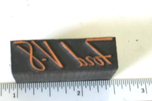 Ford V-8 Printers Block Vintage V8 Letterpress Vintage - Picture 1 of 1