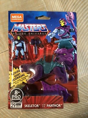 MEGA CONSTRUX Masters Of The Universe SKELETOR & PANTHOR FLOCKED GVY17 - Image 1 of 2