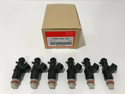 6 INYECTORES DE COMBUSTIBLE NUEVOS OEM 16450-RCA-A01 ACUERDO 3,0 L TL 3,2 L ODYSSEY PILOT MDX 3,5 Foto 1 de 4