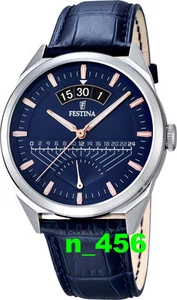 FESTINA UHR SPORT TREND KLASSIK HERRENUHR LEDERARMBAND 5 ATM wd F 16873 F16873/3 - Bild 1 von 1