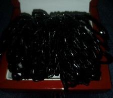 Beaded Earrings Vintage Black