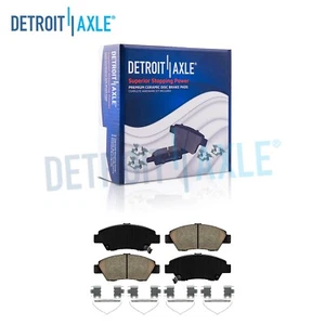 Front Driver Passenger Side Ceramic Brake Pads w/ Hardware for Honda CR-Z Fit - Picture 1 of 7