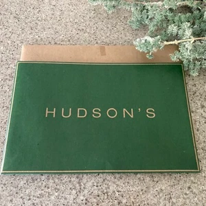 Vintage Hudson's Department Store grünes Hemd Geschenkbox Detroit Michigan Mi FALTBAR - Bild 1 von 15