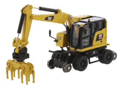 1:87 DM M323F Railroad Wheeled Excavator Construction Machine Diecast Model - Image 1 of 4