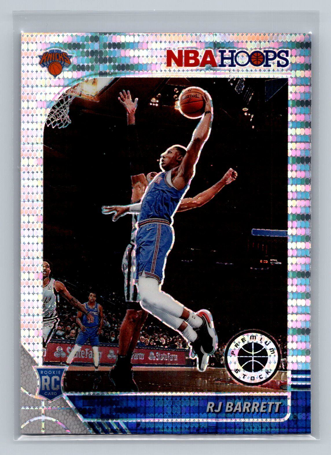 2019 Hoops Premium Stock #201 RJ Barrett Silver Pulsar Prizm