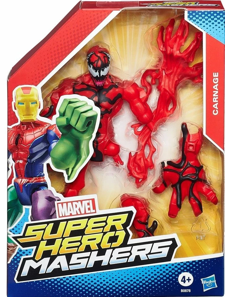 FIGURA DE ACCIÓN CARNAGE (6") DIFÍCIL DE ENCONTRAR (2015) MARVEL SUPER HERO MASHERS Foto 1 de 1