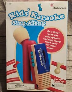 RADIO SHACK Vintage Sing-Along TAPE Karaoke Machine Kids Toy Microphone NEW RARE