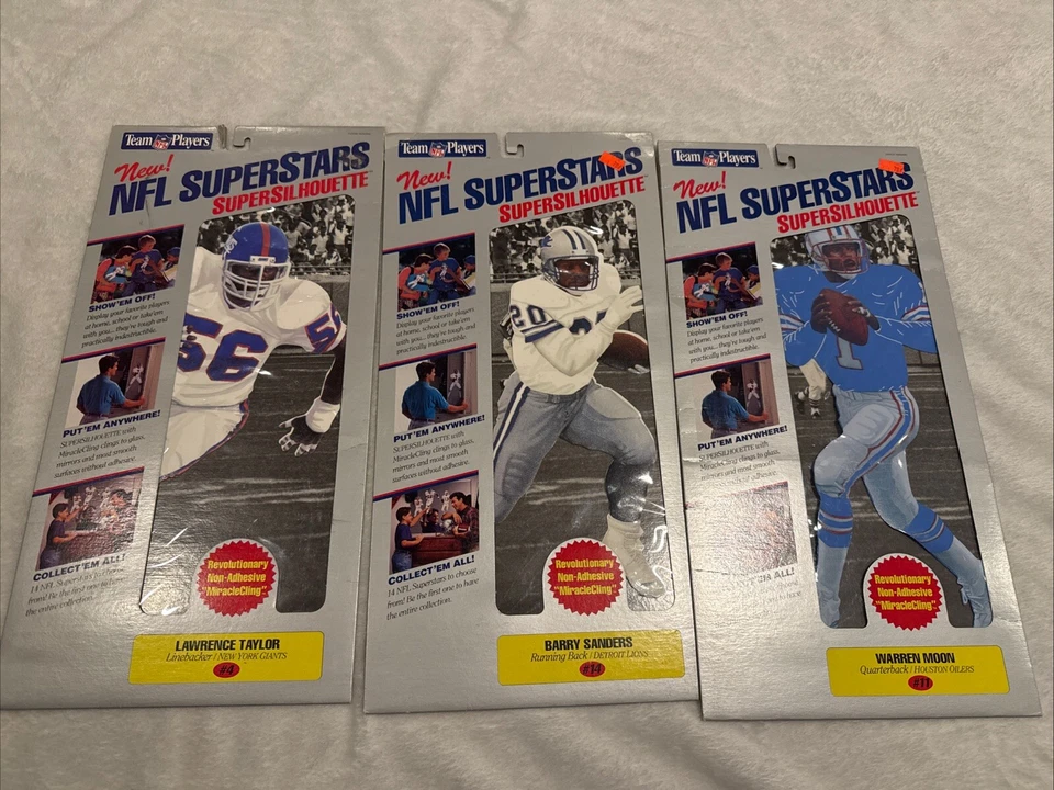 NFL Superstars Super Silhouette John Elway Denver Broncos Cling NOS B3