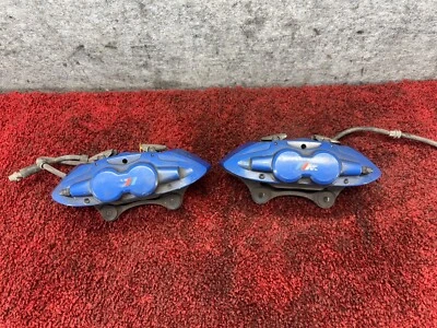 BMW F22 F30 F32 F36 FRONT M-PERFORMANCE BREMBO BRAKE CALIPERS BLUE SET OEM 99K - Image 1 of 4