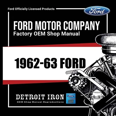 Ford 1962-1963 manuales de tienda, literatura de ventas y libros de piezas en CD Foto 1 de 2
