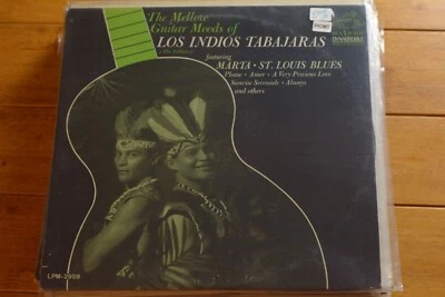 LOS INDIOS TABAJARAS PROMO "MELLOW GUITAR MOODS" LP 12" VINYL RECORD VG [75] - Image 1 of 4