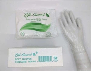 LIFE GUARD Food Service Gloves, Large, Clear, Polyethylene, 1000ct - Picture 1 of 1