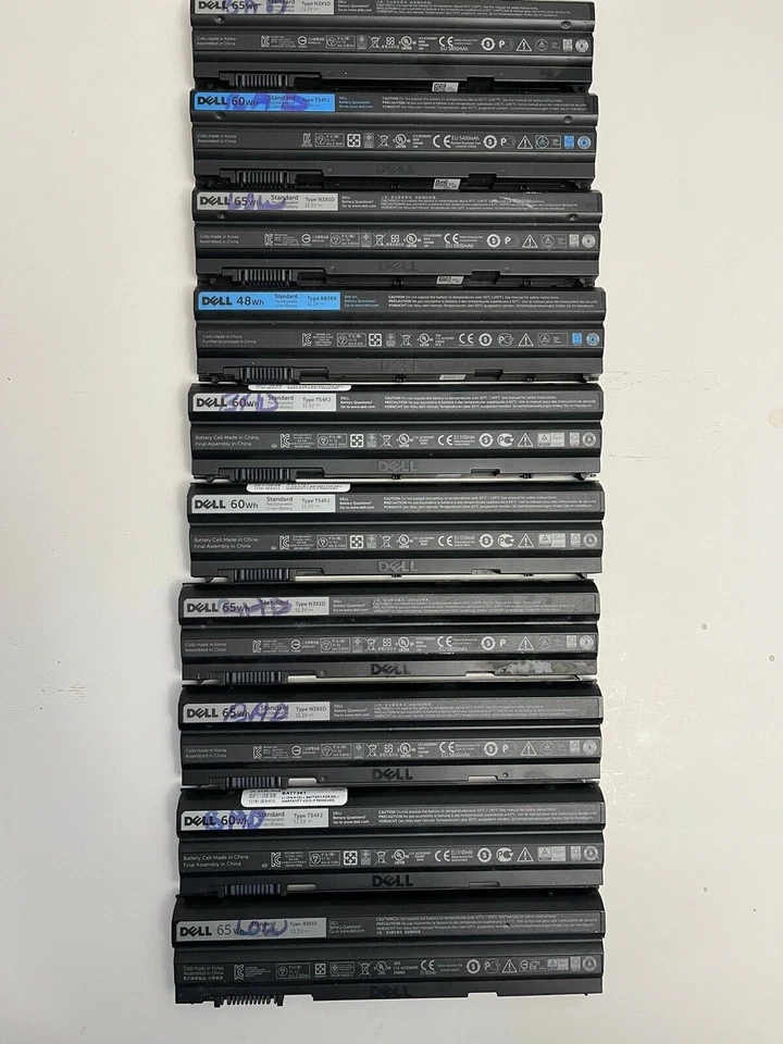 Lote de 10 Baterías Originales Dell Latitude 60Wh N3X1D T54FJ Solo Piezas E6420 E6440 Foto 1 de 1