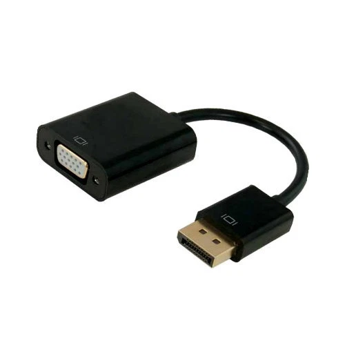 DisplayPort DP Male to VGA HD15 Female Adapter Monitor Projector CRT LCD PC Mac - Image 1 of 1