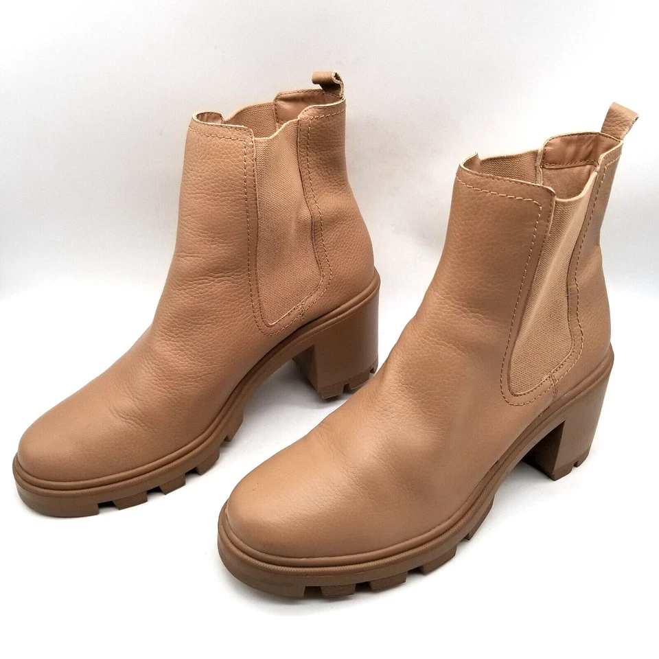 Splendid女式米色皮革Marion厚底靴11 — 第 1/4 张图片