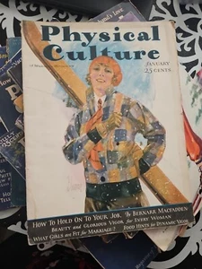 12 PHYSICAL CULTURE Mags  1921-1933 Bodybuilding Modeling Fitness - Vintage - Picture 1 of 13