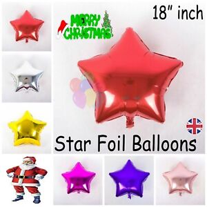 Hoja de Redondo Corazón Estrella 5x18" Globos Globos Helio Aire Ballons Balons De Navidad