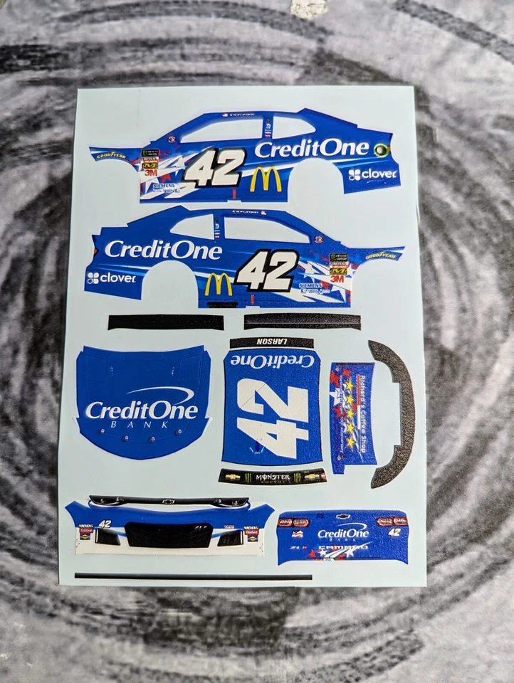 Kyle Larson 42 Credit One Stars 2019 1/64 tobogán acuático Foto 1 de 2