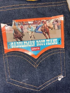 vintage levis saddleman bootcut jeans pants mens - Picture 1 of 15