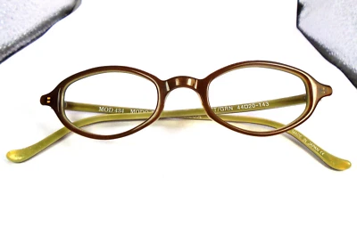 Monturas de gafas ovaladas Modo MOD 434 TT/GRN marrón/verde 44-20-143 hechas en Japón Foto 1 de 4
