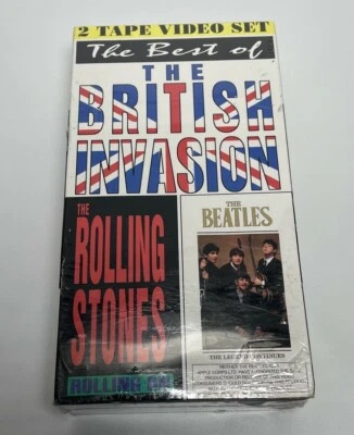 The Best of British Invasion ROLLING STONES & The BEETLES VHS Tapes - New - 1991 - Image 1 of 4