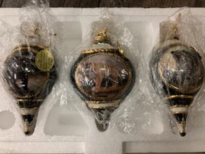 NEW! Bradford Editions Majestic Cats Ornaments Set of 3  - Picture 1 of 6