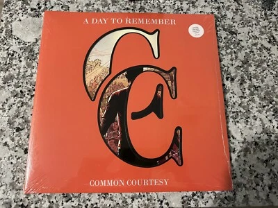 NEW SEALED A Day to Remember - Common Courtesy CLEAR w/ SPLATTER Vinyl 2xLP - Image 1 of 2