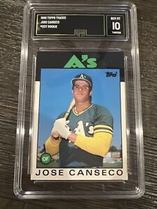 Jose Canseco 1986 Topps Traded Rookie GMA 10 Gem Mint