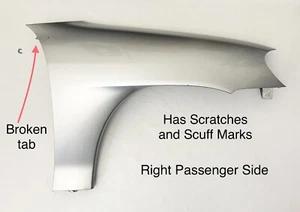 00-06 Honda Insight M/T Front RIGHT Passenger Side Fender Silverstone Metallic - Picture 1 of 24