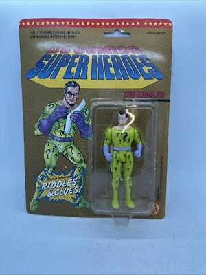 Figura de acción The Riddler DC Comics Super Heroes Riddles & Clues ToyBiz 1989 sin usar, en caja Foto 1 de 4