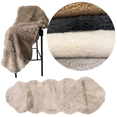 Kuschelfell Teppich 60x180 Kunstfell Fell Imitat Schaffell Lammfellimitat Deko - Bild 1 von 4