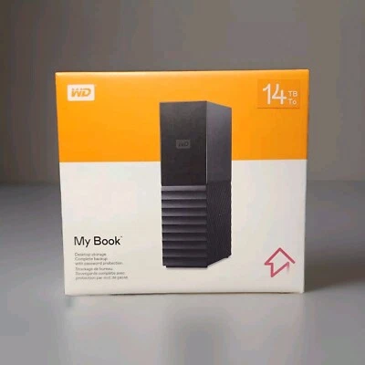 Western Digital 14 TB External HDD Hard-Drive My Book BRAND NEW Windows & Mac + - Image 1 of 4