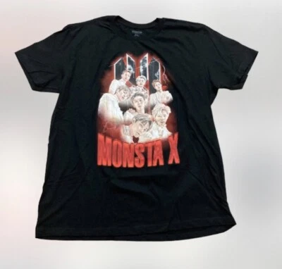 Nuevo sin etiquetas BTS Camisa Gráfica Monsta X Doble Cara Hombre XXL Foto 1 de 4
