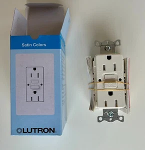 Lutron Claro 15A GFCI Receptacle - Tamper Resistant - Biscuit - Picture 1 of 5