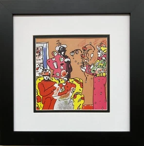 Peter Max "El Jardín de Flores 1981 - Detalle" Nuevo ENMARCADO Arte POP Psicodélico - Imagen 1 de 3