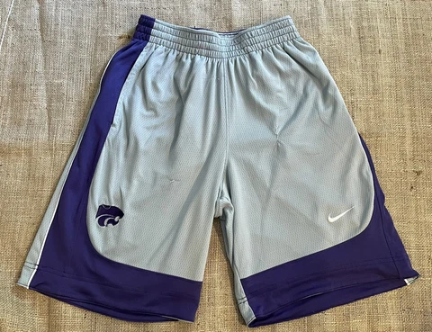 Kansas State Wildcats NIKE DRI-FIT Reversible Shorts Men Size S Flaw Cover
