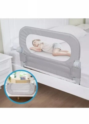 Riel de cama Y-STOP para niños pequeños, rieles de cama para niños pequeños para cuna con gris reforzado Foto 1 de 4