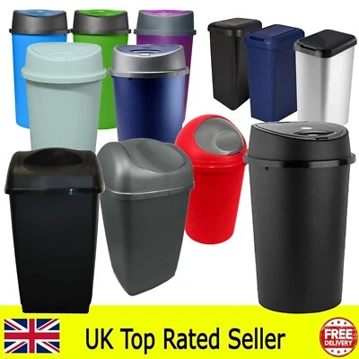 KITCHEN BIN  OFFICE BIN TOUCH TOP  BULLET BIN SWING BIN - HEAVY DUTY UK MADE - Image 1 of 2