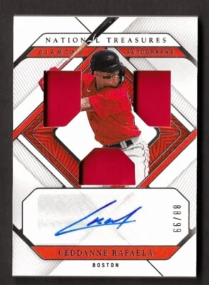 2023 National Treasures CEDDANNE RAFAELA #/99 ROOKIE TRIPLE Patch AUTO ⭐ RC MINT - Image 1 of 2