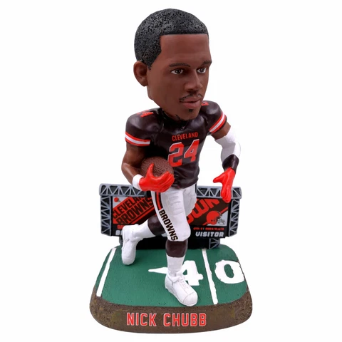Nick Chubb Cleveland Browns Scoreboard Special Edition Bobblehead NFL Cover
