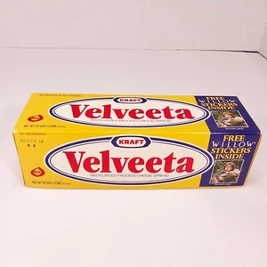 1988 Kraft Velveeta Cheese Cardboard Box Willow Movie Stickers Promo Offer - Picture 1 of 22