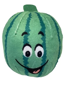 Dog Plush Toy For Small Dogs, Squeaker Squeaks, Green Watermelon 4" - Picture 1 of 1