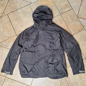 Mens Timberland Waterproof Field Utility Jacket Black UK Large Hooded - Picture 1 of 10