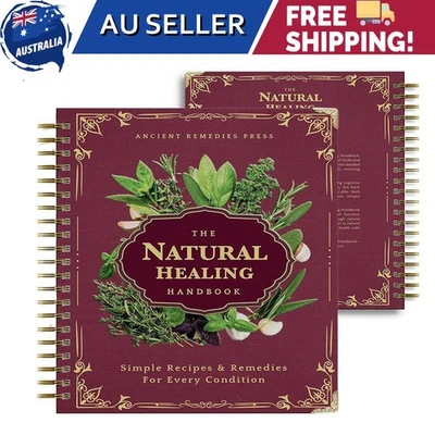 The Natural Healing Handbook, Spiral-Bound Guide For Herbal Remedies And Natural - image 1 of 4