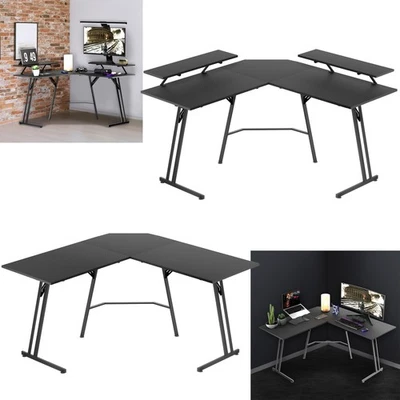 Gaming Tisch Eckschreibtisch Schreibtisch L-Förmiger Gamer Computertisch PC Büro - Bild 1 von 4
